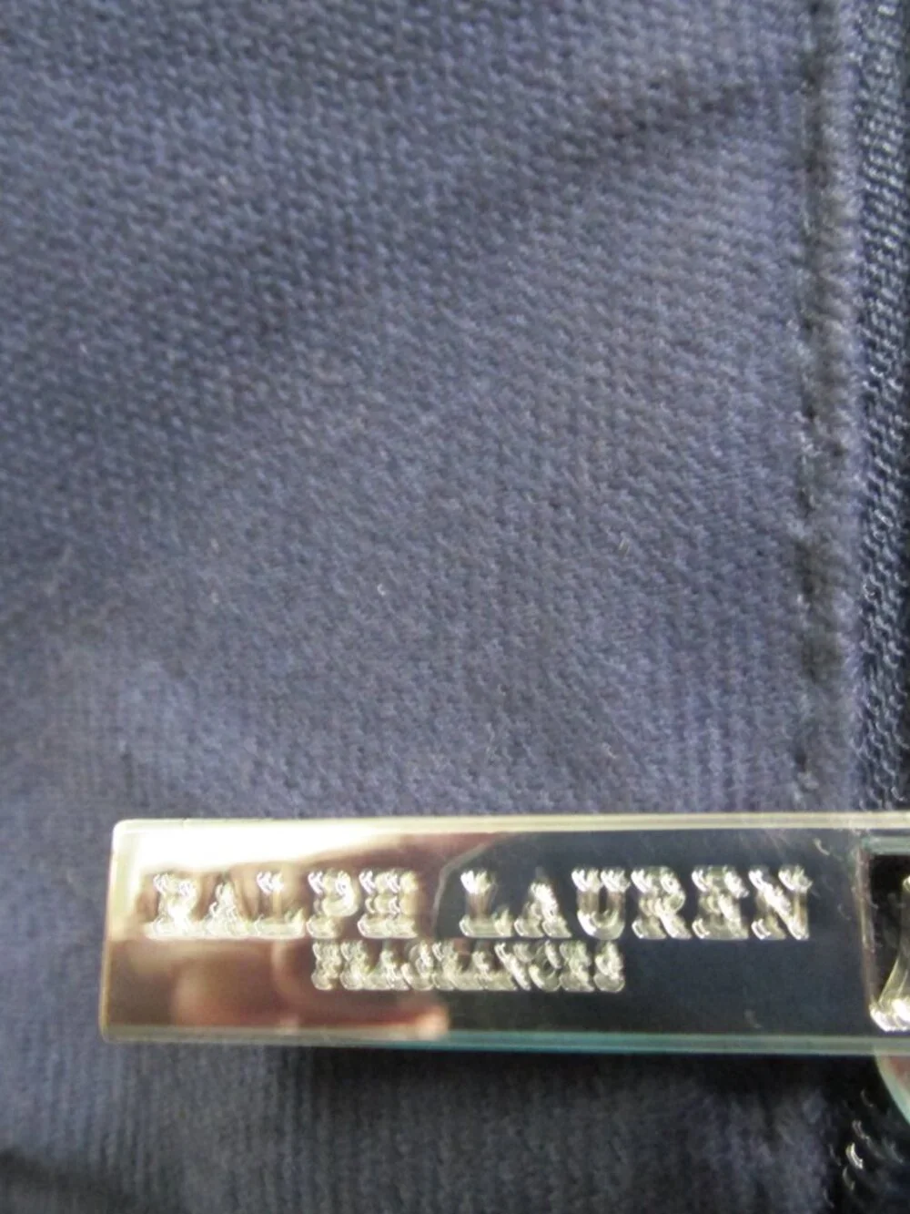 P2911-NWOT Ralph Lauren Polo Navy Canvas Duffle with Extended Pocket